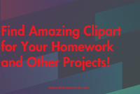 Find Amazing Clipart for Your Homework and Other Projects!